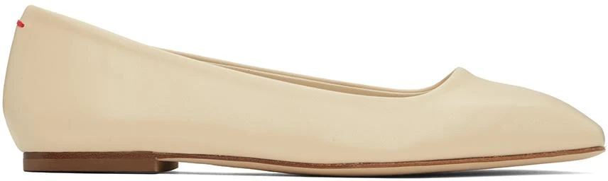 AEYDE Off-White Matti Ballerina Flats 1