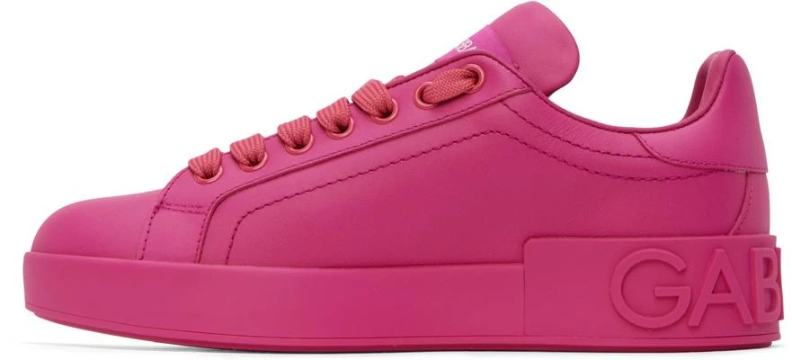 Dolce & Gabbana Pink Portofino Sneakers 3