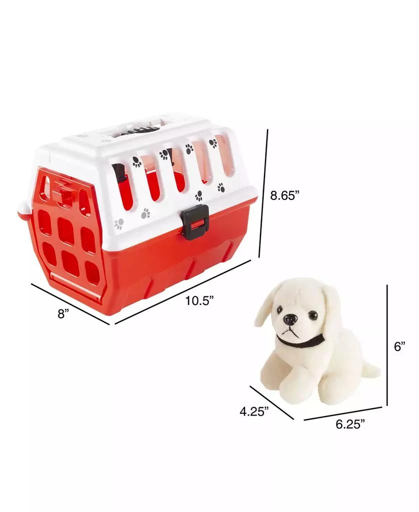 Trademark Global Hey Play Kids Veterinary Set With Animal Medical Supplies, Plush Dog And Carrier For Boys And Girls, 11 Piece 2