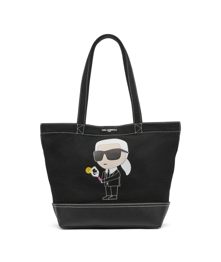 Karl Lagerfeld Paris CANNES TOTE PICK KAR& CHOPL BLK/FUSCHIA