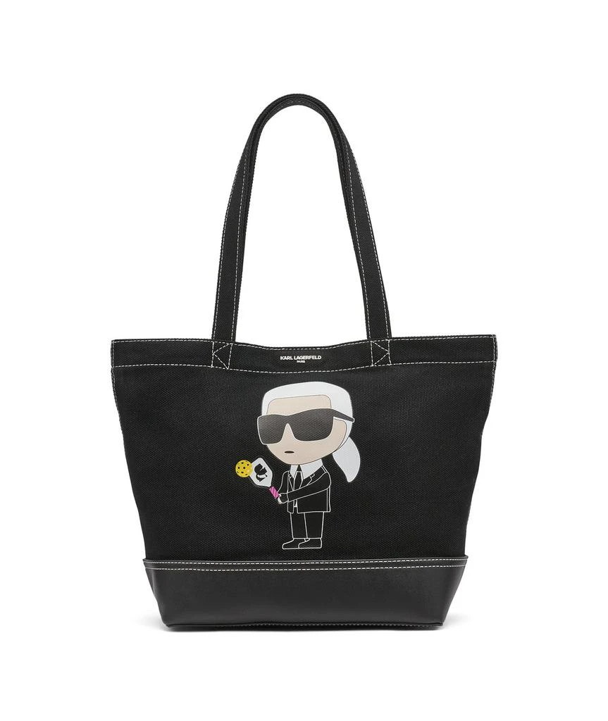 Karl Lagerfeld Paris CANNES TOTE PICK KAR& CHOPL BLK/FUSCHIA 1