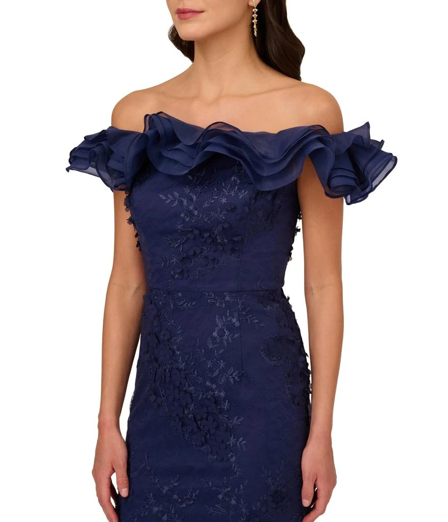 Floral Ruffle Gown  On Sale Now with Up to 69% Off | Discover Exclusive  Deals & Savings at BeyondStyle  Authentic Adrianna Papell floral ruffle  gown|women|free shipping|clothing|zappos.com|dresses|Women with  Limited-Time Discounts, Free