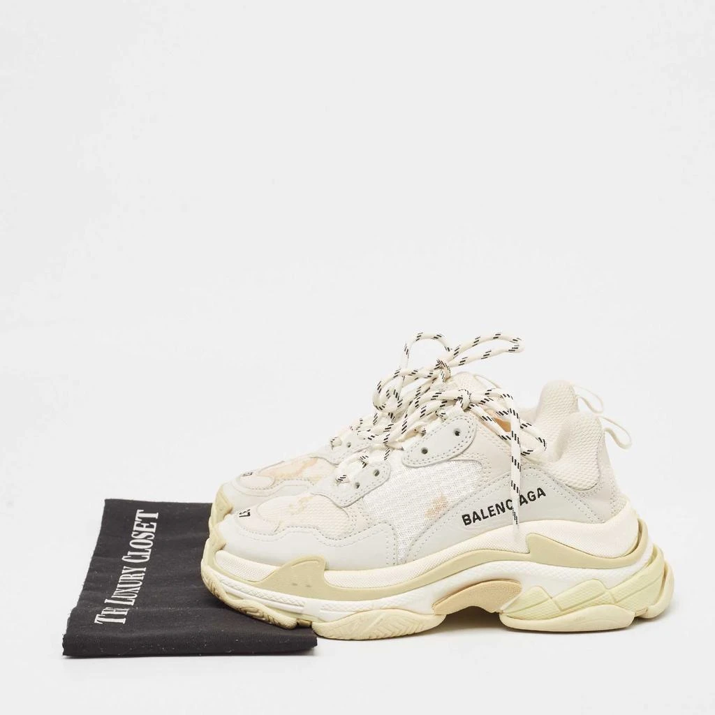 Balenciaga Balenciaga Grey Nubuck and Mesh Triple S Sneakers Size 37 9
