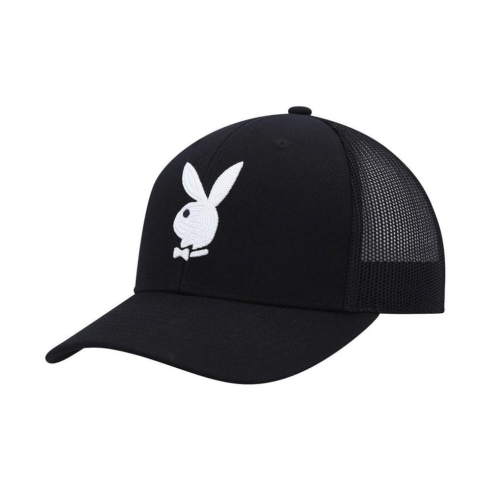 Playboy Men's Black Trucker Snapback Hat