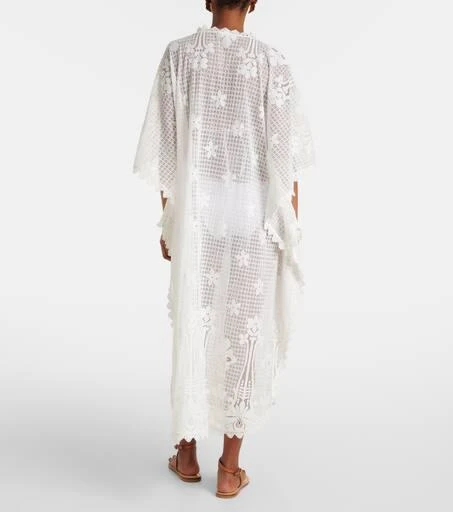 MELISSA ODABASH Josephine ruffled cotton-blend kaftan 3