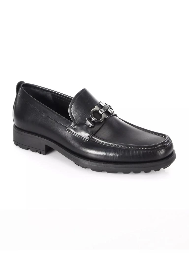 Salvatore Ferragamo David Gancini Bit Leather Loafers 2