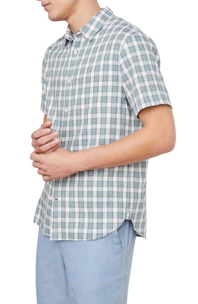 Vince Cannes Plaid Short Sleeve Button-Up Shirt 3