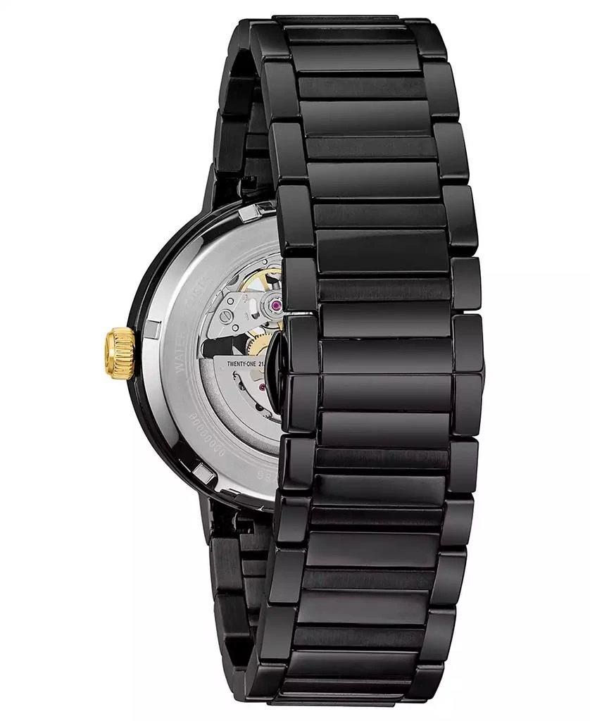 Bulova Men's Futuro Black Stainless Steel Bracelet Watch 42mm 6