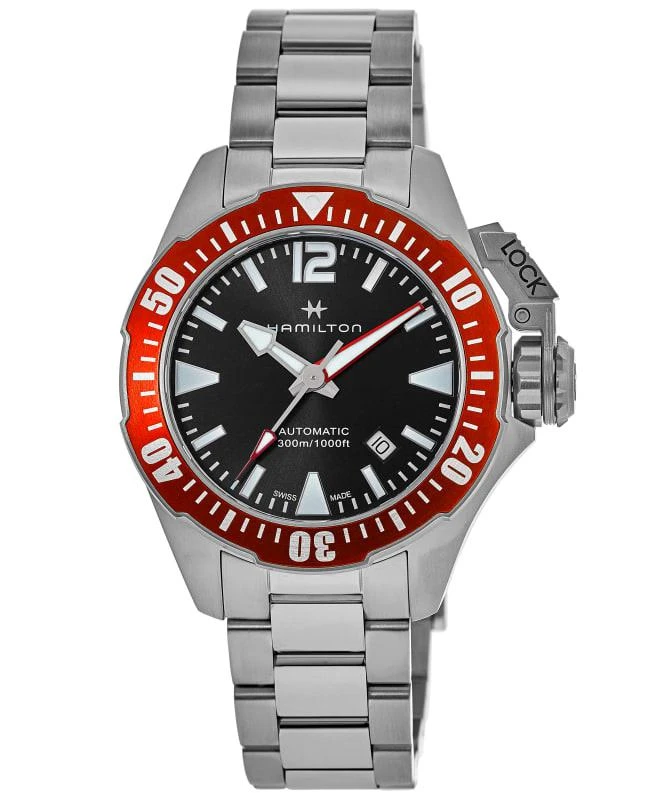 Hamilton Hamilton Khaki Navy Frogman Men's Watch H77725135 1