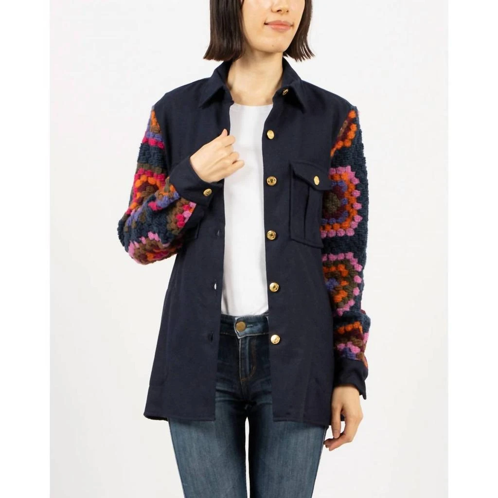 VILAGALLO Vilagallo - Crochet Shirt Jacket 3
