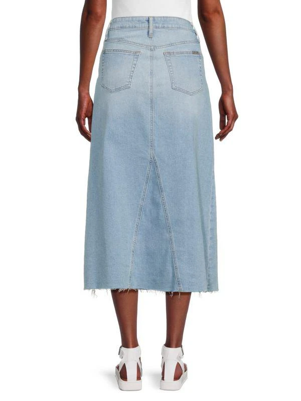 Joe's Jeans Raw Edge Hem Midi Skirt 2