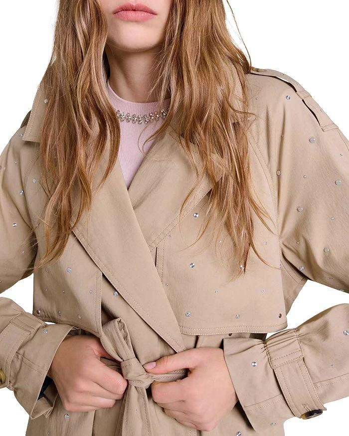 Maje Go Studs Trench Coat 8