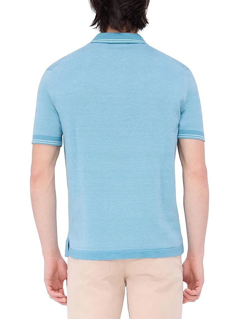 BUGATCHI Cotton-Silk Polo Sweater 5