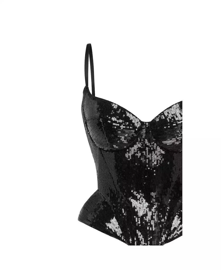 Milla Women
s Sensational spaghetti straps sequined corset 6