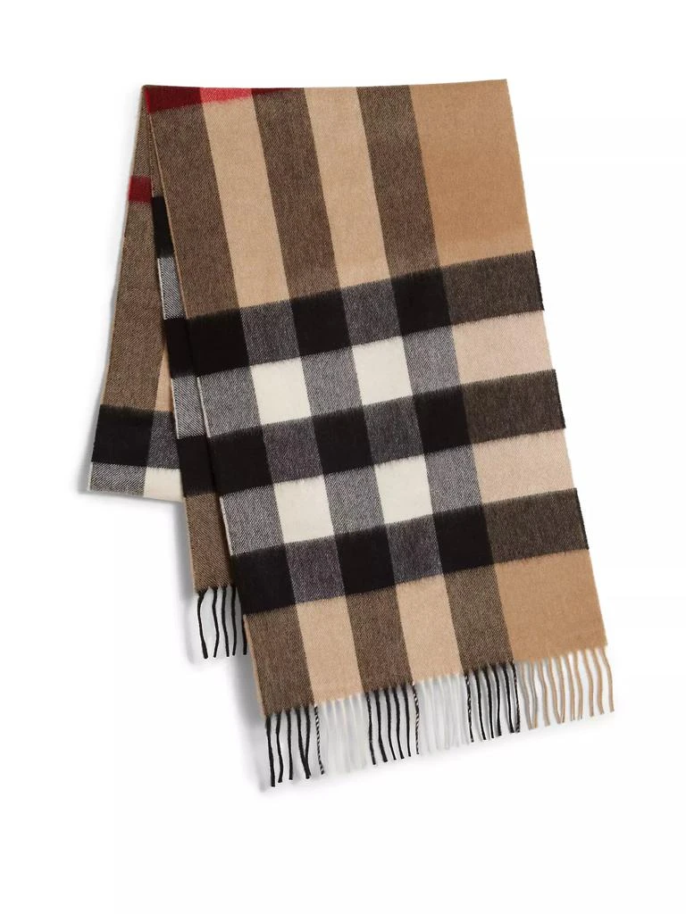 Burberry Cashmere Mega Check Scarf 1