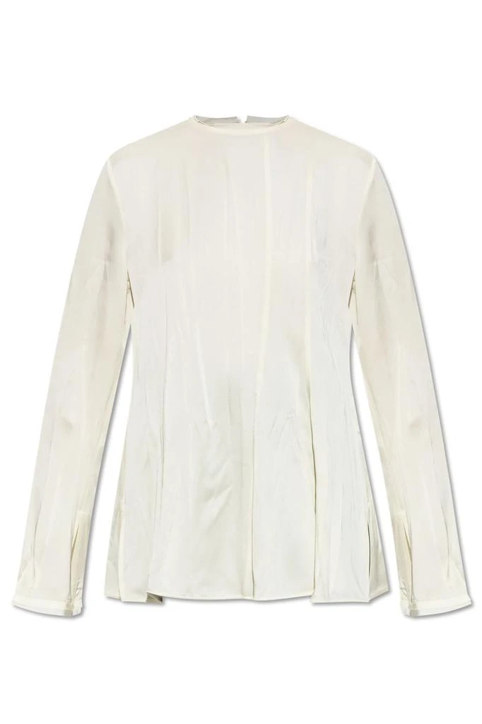Jil Sander Jil Sander Envers Satin Crewneck Top 1