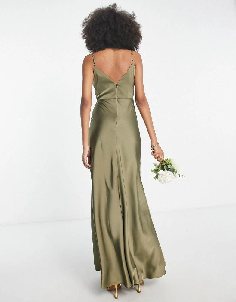 ASOS DESIGN Bridesmaid satin cowl neck maxi dress with full skirt in olive green On Sale Now with Up to 44% Off | Discover Exclusive Deals & Savings at BeyondStyle ASOS DESIGN Bridesmaid satin cowl neck maxi dress with full skirt in olive green On Sale Now with Up to 44% Off | Discover Exclusive Deals & Savings at BeyondStyle