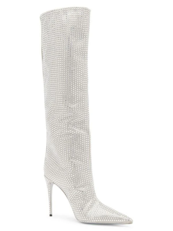 Dolce 
Gabbana 105MM Crystal Stiletto Knee High Boots 2