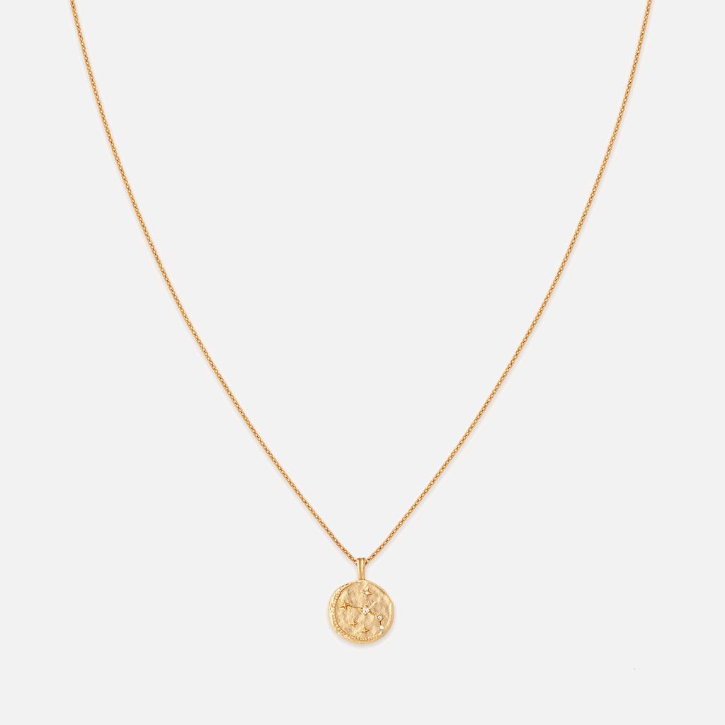 ASTRID & MIYU Astrid & Miyu Aries Zodiac 18-Karat Gold-Plated Recycled Sterling Silver Necklace