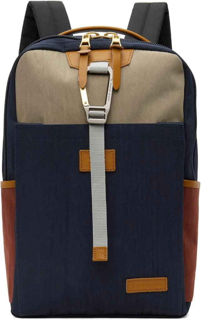 master-piece Navy & Beige Link V2 Backpack 1
