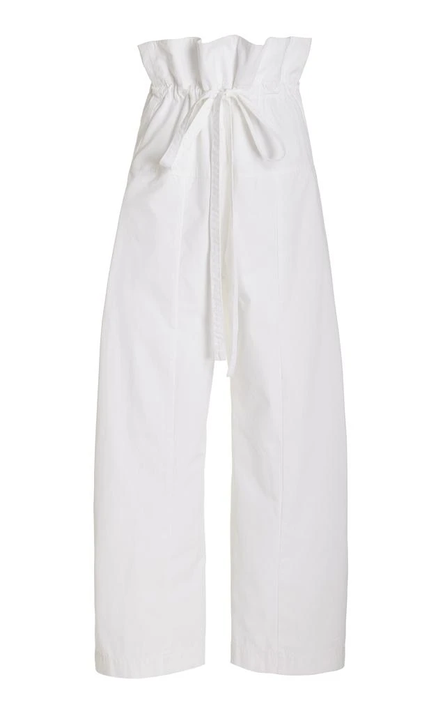 Matteau Matteau - Drawstring Cotton Fisherman Pants - White - 5 - Moda Operandi 1