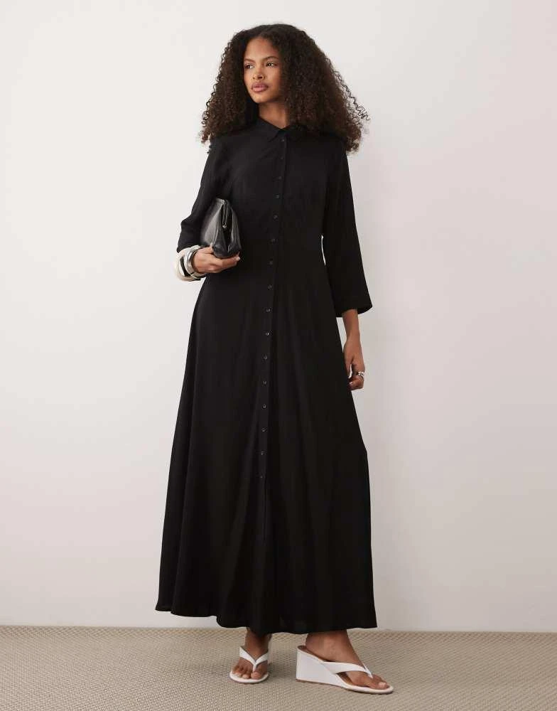 YAS maxi shirt dress in black - BLACK  On Sale Now with Up to 20% Off |  Discover Exclusive Deals & Savings at BeyondStyle  Authentic Y.A.S.  Home|Women|Dresses with Limited-Time Discounts,