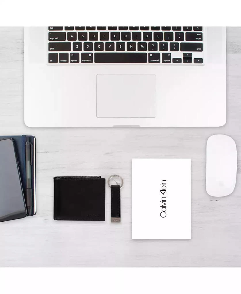 Calvin Klein Men's RFID Slimfold Wallet & Key Fob Set 7