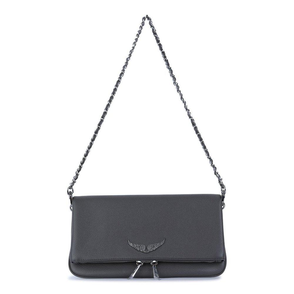 ZADIG 
VOLTAIRE Zadig 
Voltaire Rock Logo Plaque Clutch Bag