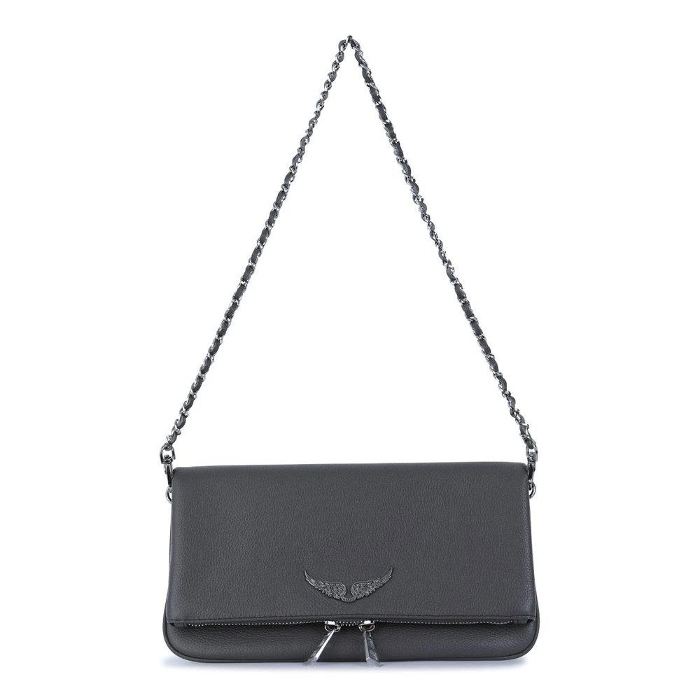 ZADIG 
VOLTAIRE Zadig 
Voltaire Rock Logo Plaque Clutch Bag 1