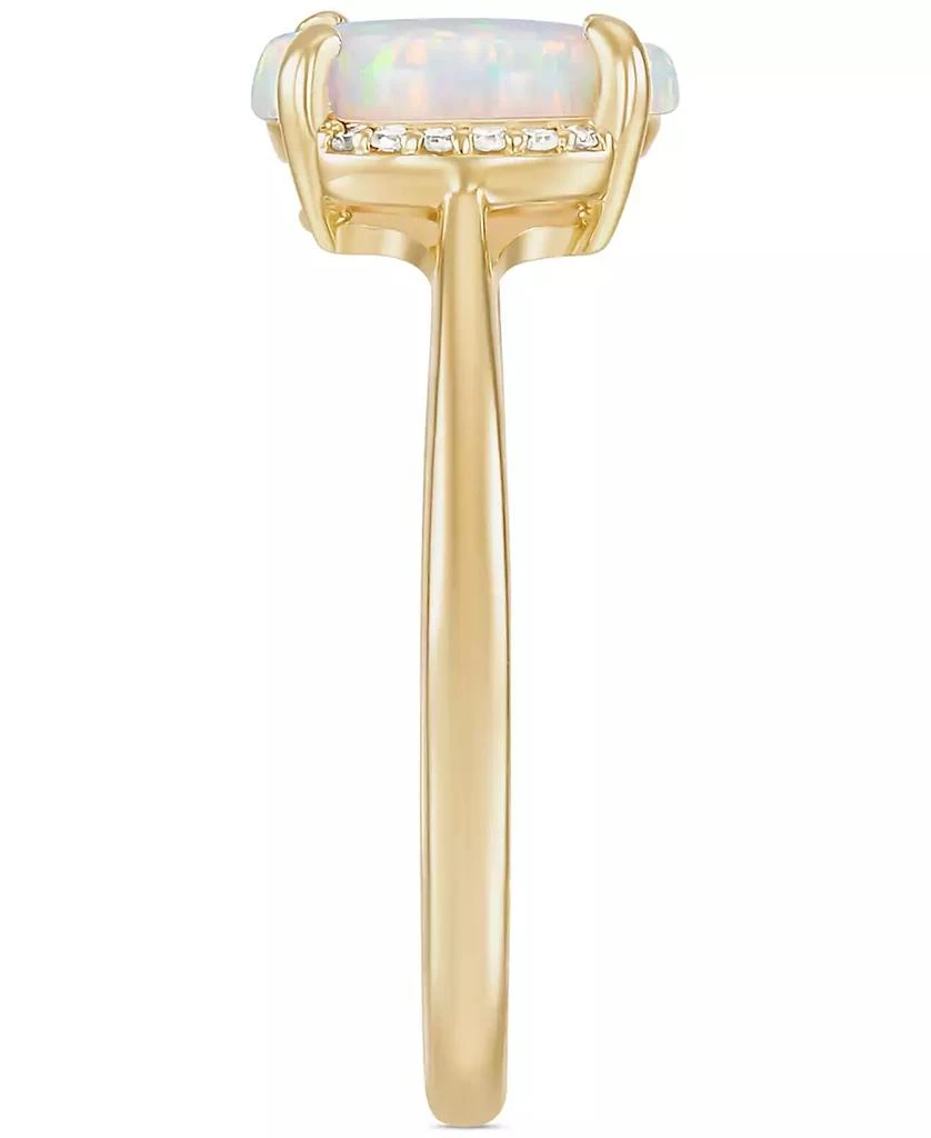 Macy's Opal (1 ct. t.w.) & Diamond (1/10 ct. t.w.) Statement Ring in 14k Gold 4