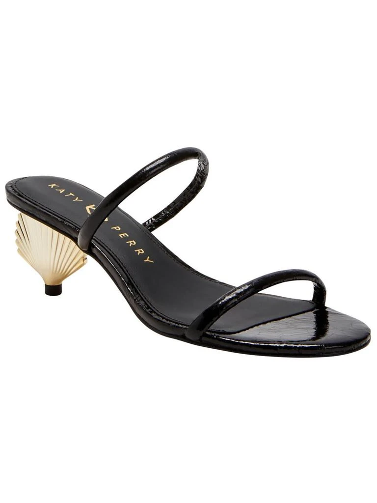 Katy Perry The Scalloped Shell Womens Faux Leather Iridescent Heels 4