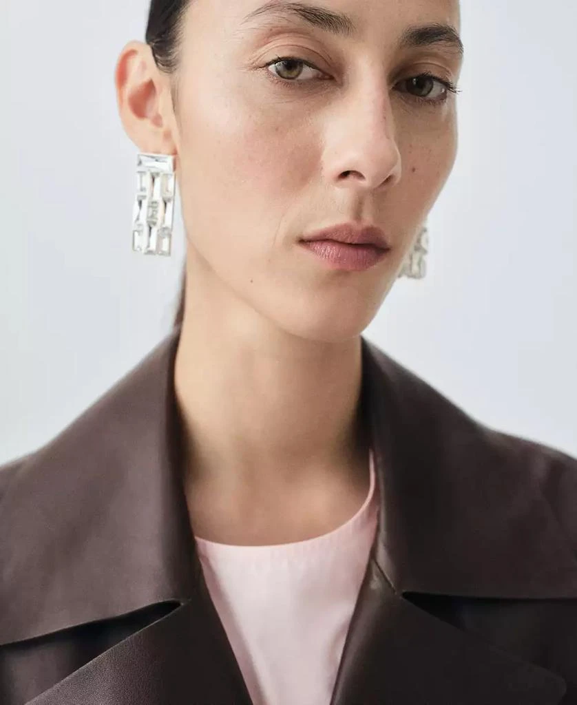 Mango Women's Leather Belt Trench Coat 3