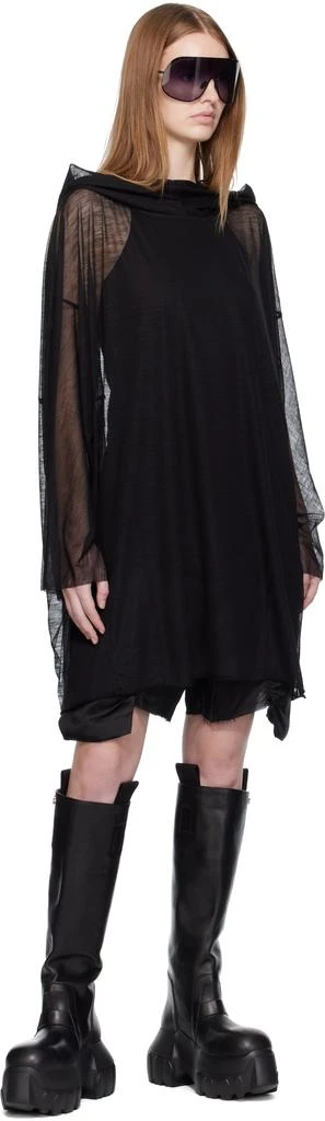 Rick Owens Black Concordians Hooded Tunic Hoodie 4