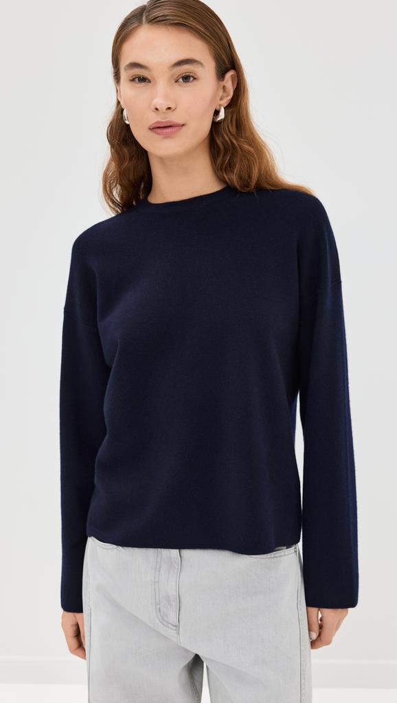 Tibi Double Faced Cashmere Oversized Easy Sweater