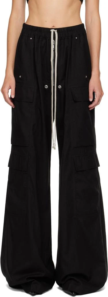 Rick Owens Black Concordians Cargobelas Cargo Pants 1