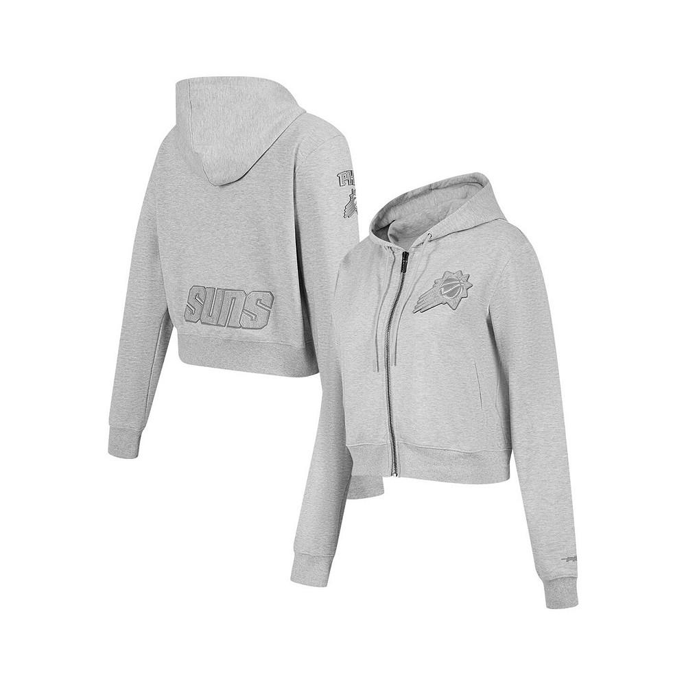 Pro Standard Women's Heather Gray Phoenix Suns Triple Tonal Full-Zip Hoodie