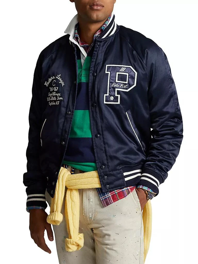 Polo Ralph Lauren Patchwork Cotton-Blend Bomber Jacket 3