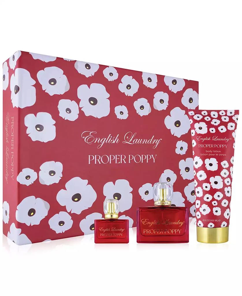 English Laundry 3-Pc. Proper Poppy Eau de Parfum Gift Set 1