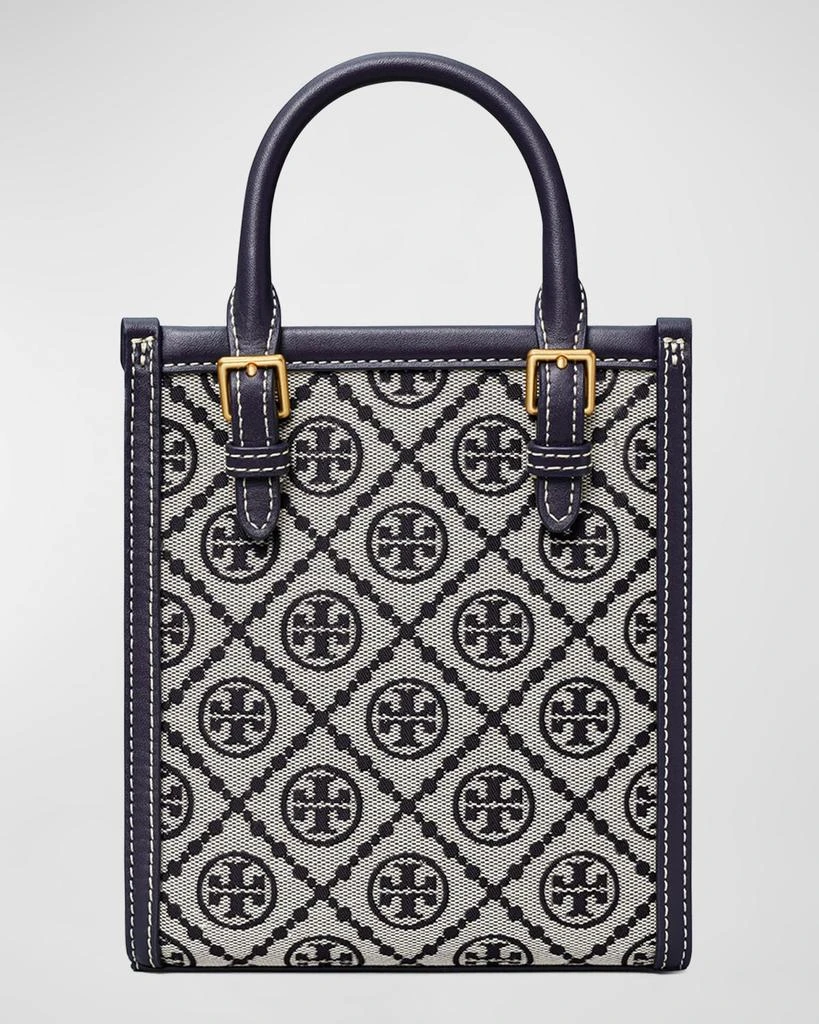 Tory Burch Mini T Monogram Jacquard North-South Tote Bag 5