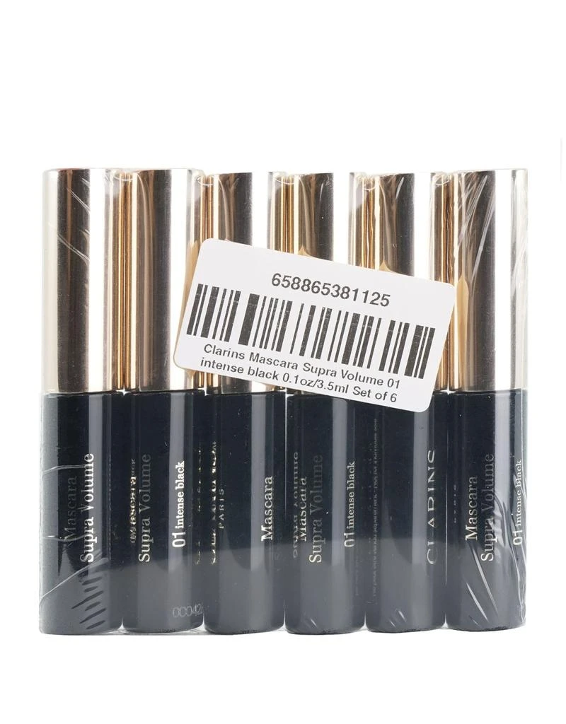 Clarins Supra Volume Mascara 01 Black 0.1 OZ Set of 6 2