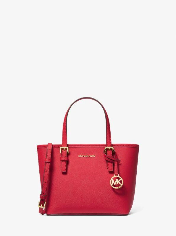 michael_kors Jet Set Travel Extra-Small Saffiano Leather Top-Zip Tote Bag