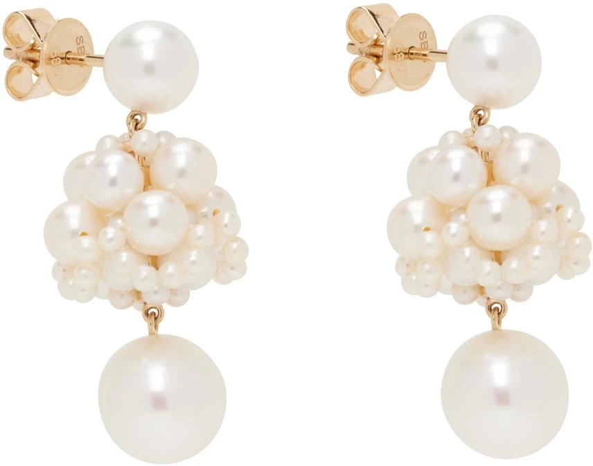 Sophie Bille Brahe White Dora Perle Earrings 2