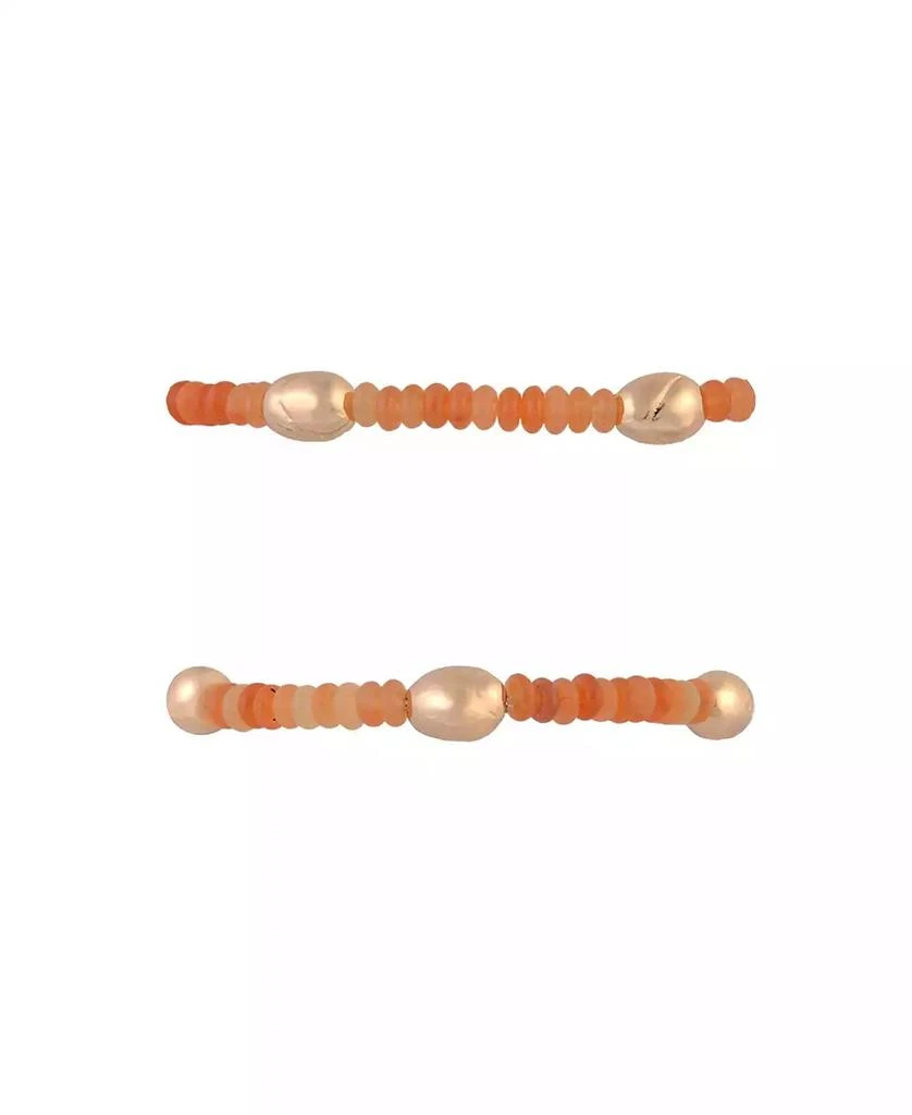 RACHEL Rachel Roy 3pc Stretch Bracelet Set with Semi Precious Beads 2