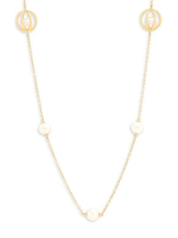 Saks Fifth Avenue 14K Yellow Gold & Cultured Freshwater Pearl Necklace 1