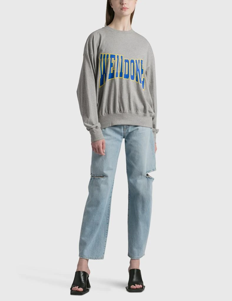 We11done Unbalanced Logo Sweatshirt 4