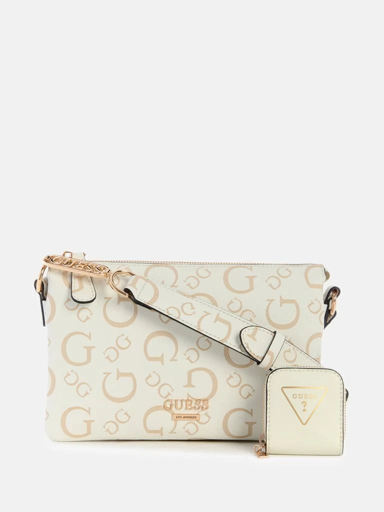 Guess Factory Oona Logo Top-Zip Crossbody 5