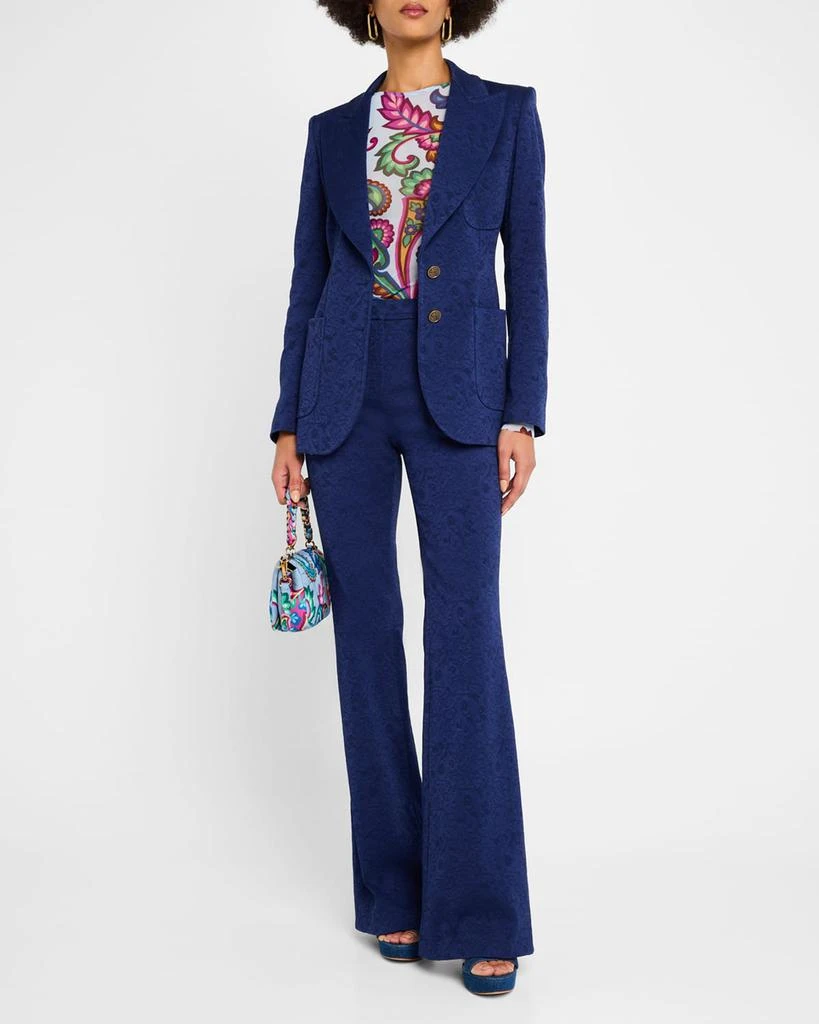 ETRO Garden Paisley Mesh Long-Sleeve Top 3