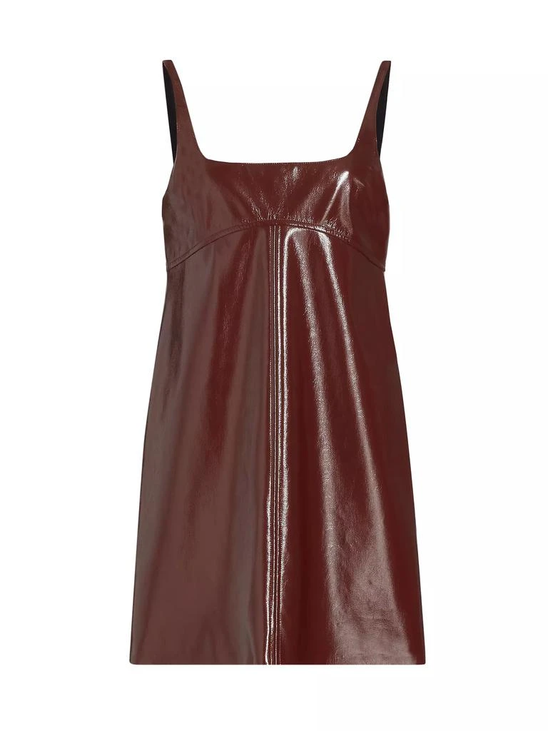 Amanda Uprichard Krisa Faux Patent Leather Minidress 1