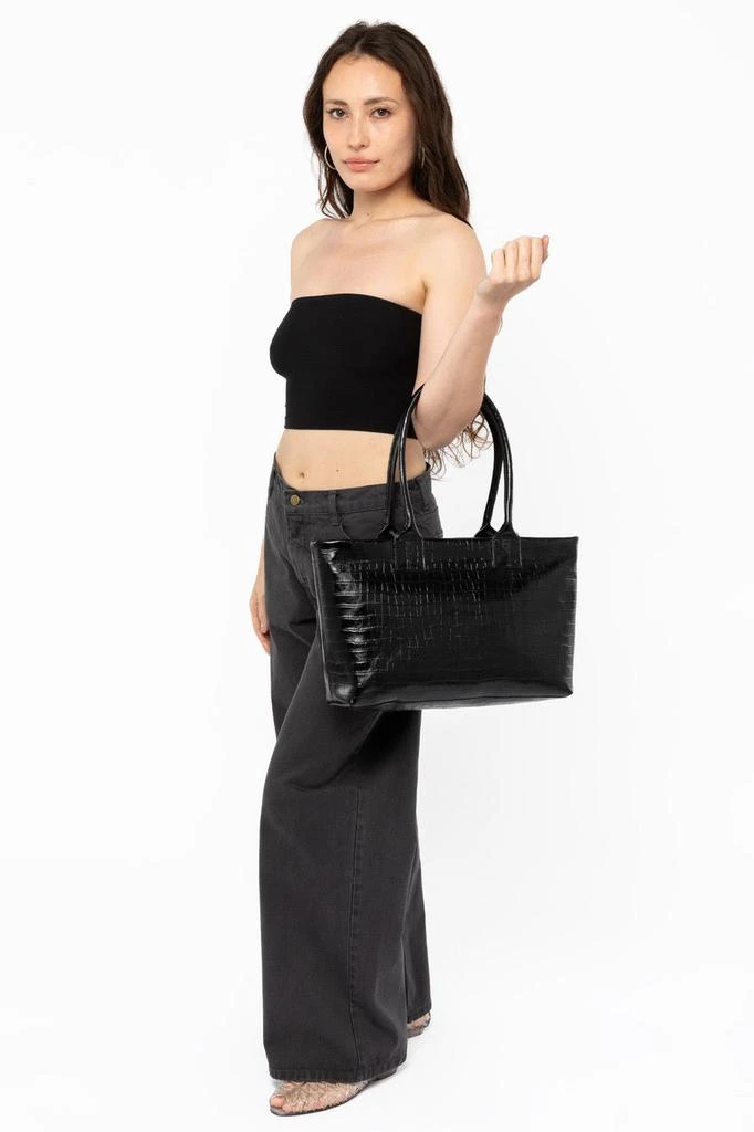 Los Angeles Apparel RLH3493 - Crocodile Weekday Tote Bag 8
