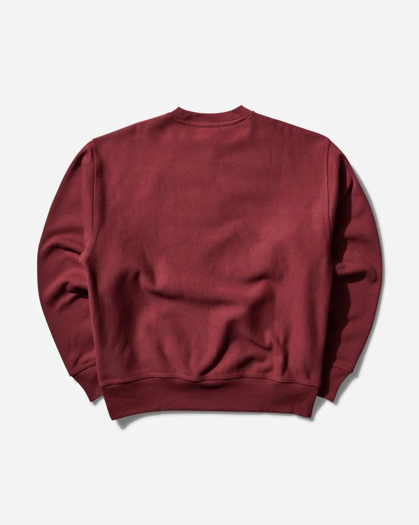 STUSSY Men's Gear Crewneck Sweatshirt Oxblood 2